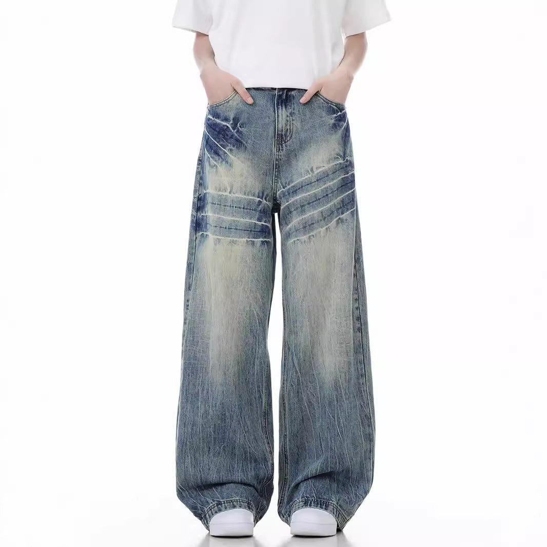 Loose Wide Leg Jeans American High Street - Lootquake