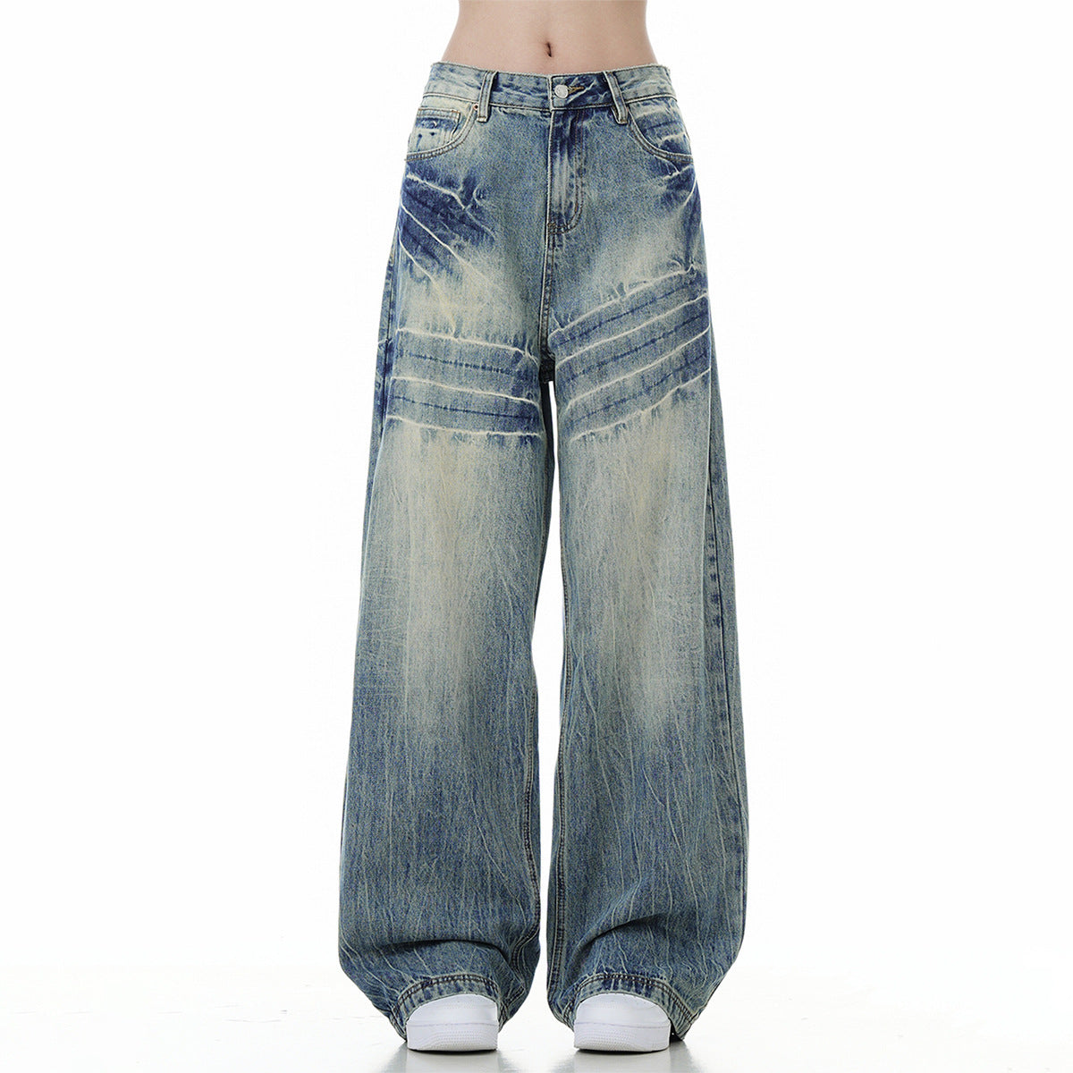 Loose Wide Leg Jeans American High Street - Lootquake
