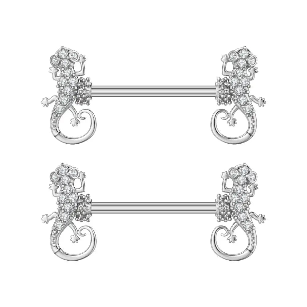 Fashion Zircon Adhesive Nail Piercing Jewelry - Lootquake