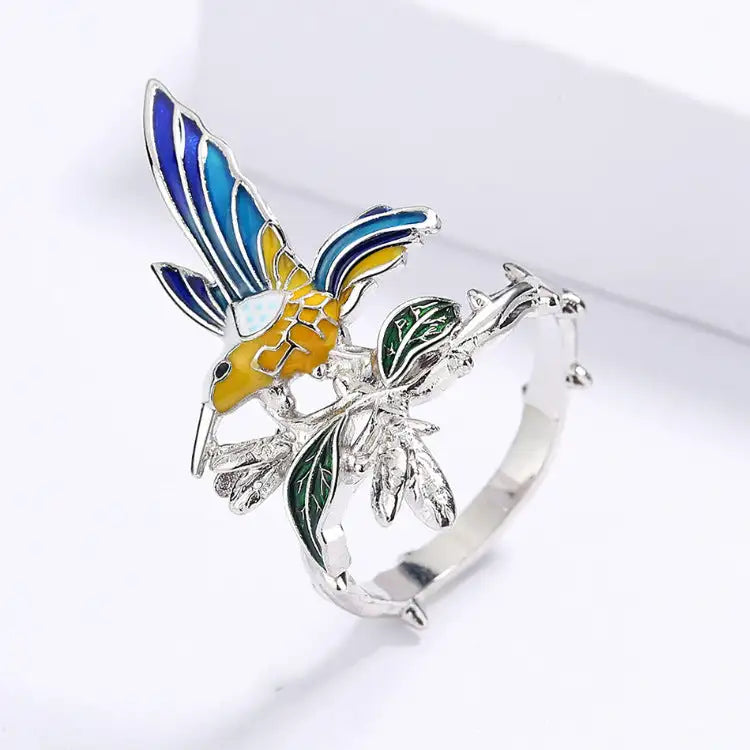 Europe And America Creative Hummingbird Ring - Lootquake