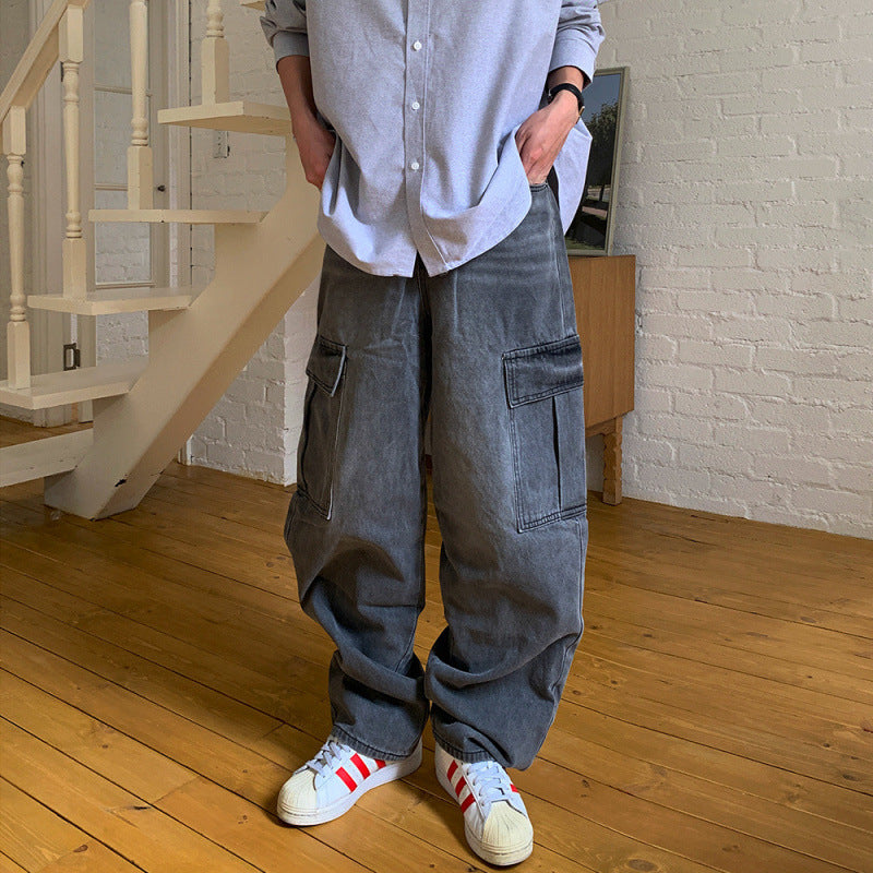 Workwear Straight Jeans Men's Spring Loose - Lootquake