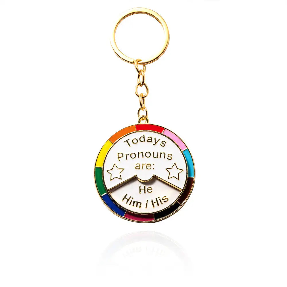 Daily Plural Select Rainbow Brooch Keychain - Lootquake