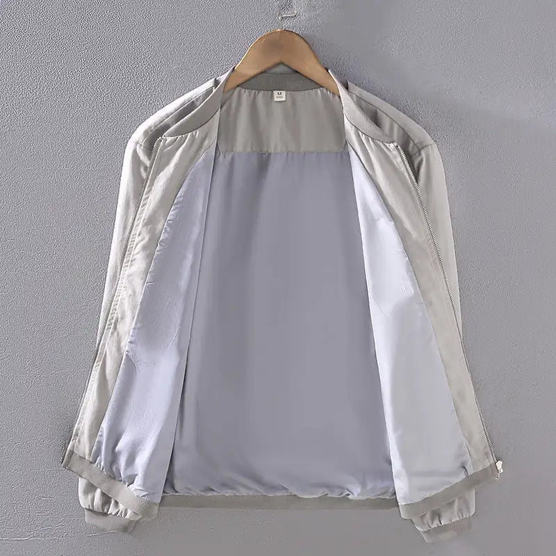 Solid Color Simple Jacket Men's Autumn Lightweight - Lootquake