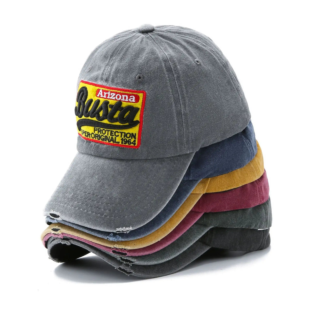 Washed Baseball Cap Patch Letters Hat - Lootquake
