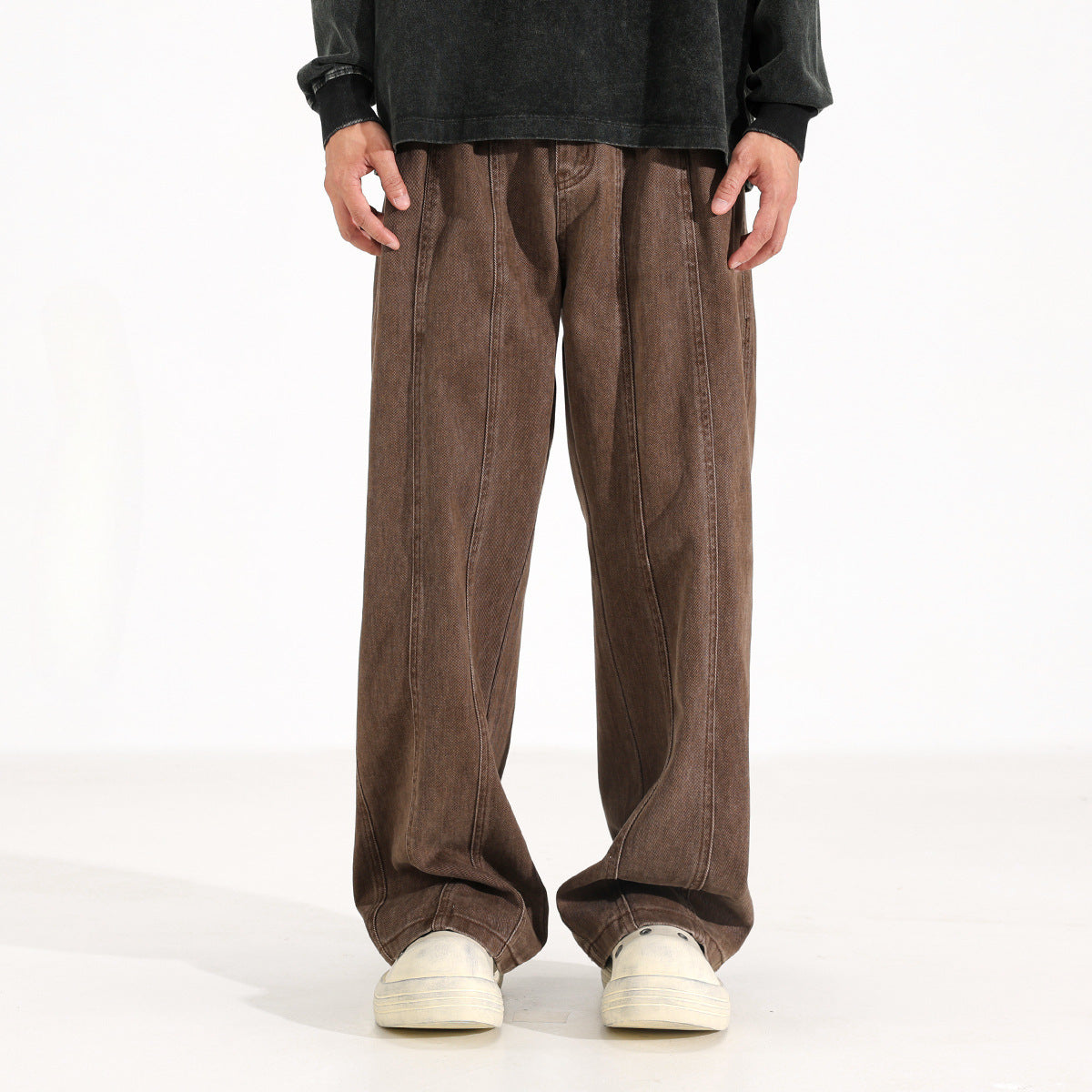 Maillard American Retro Drooping Straight Jeans - Lootquake