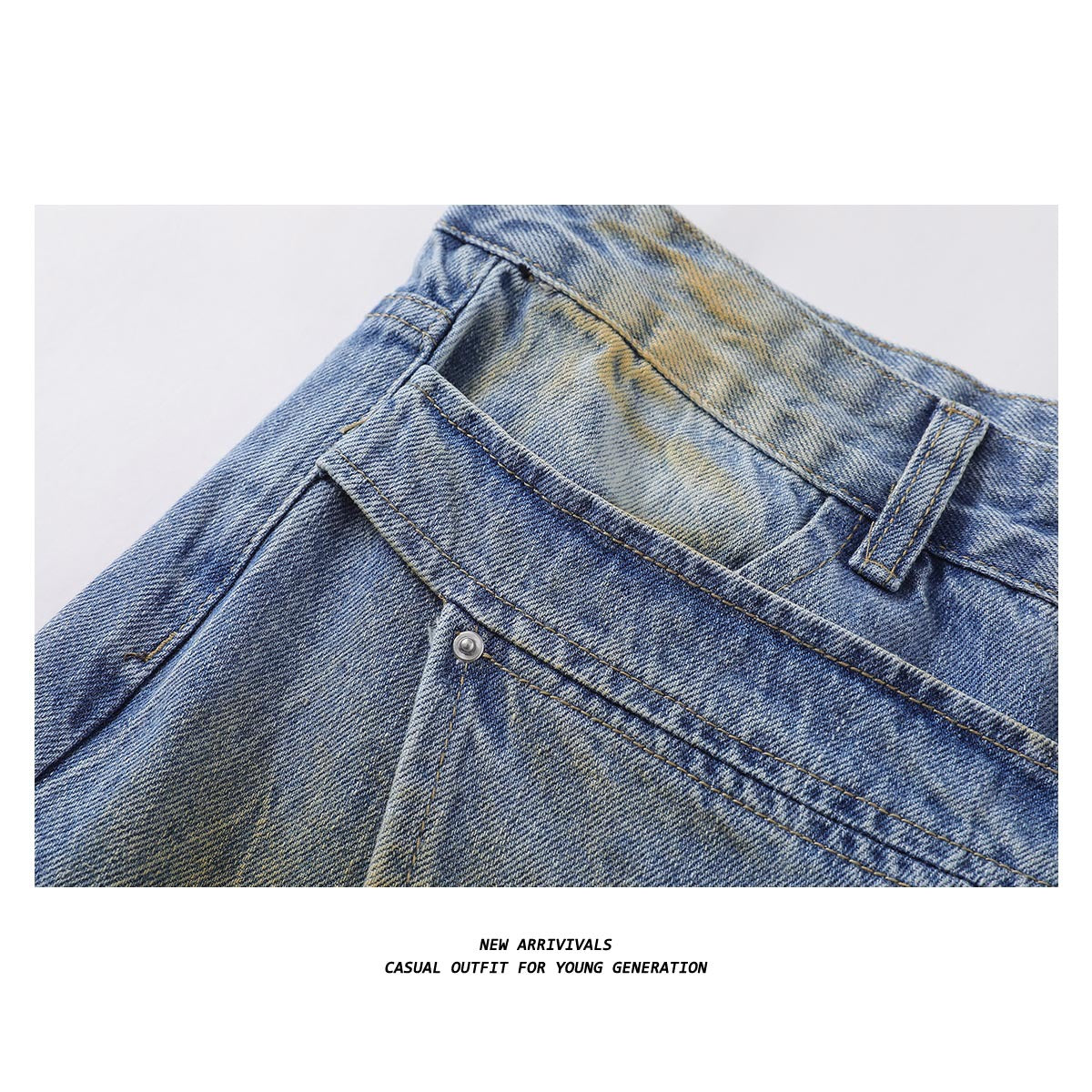 Fashion Brand Deconstruction Stitching Design Wide-leg Trousers - Lootquake