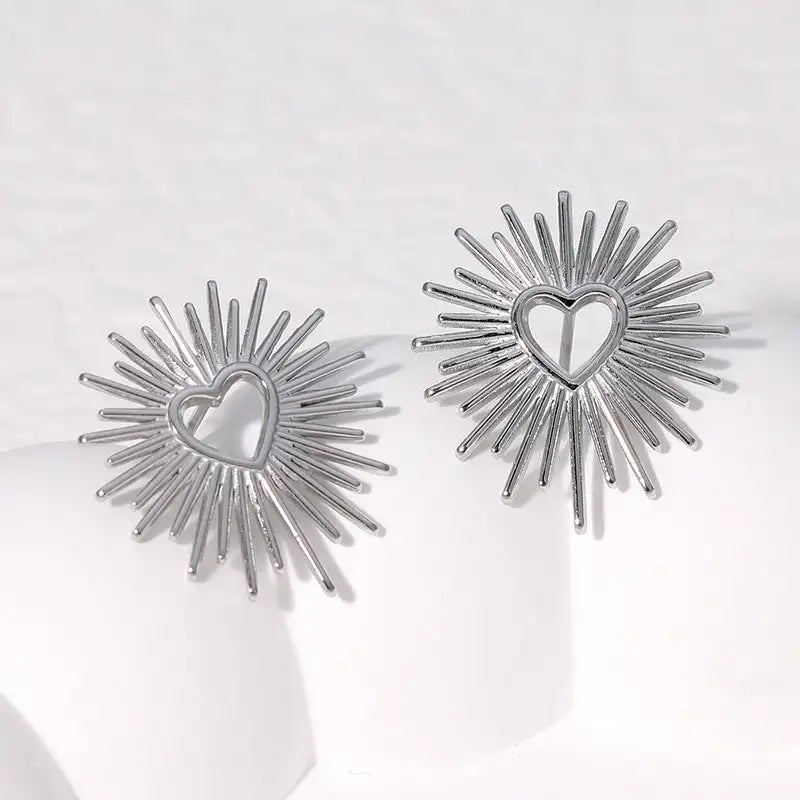 Simple Temperament Stainless Steel Studs 18K Gold Plating Does Not Fade - Lootquake