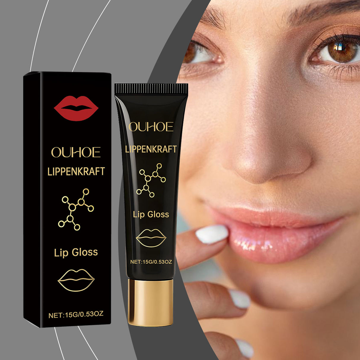 Brillo labial hidratante transparente de larga duración, reduce líneas finas, antisequedad, hidratante, brillo, voluminizador, lápiz labial suave, cuidado de belleza para labios.