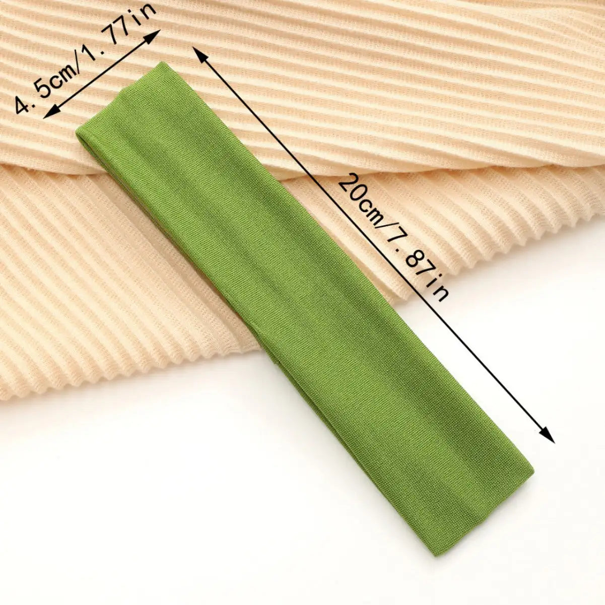 European And American Hot Solid Color Hair Band High Elastic Sports - Lootquake