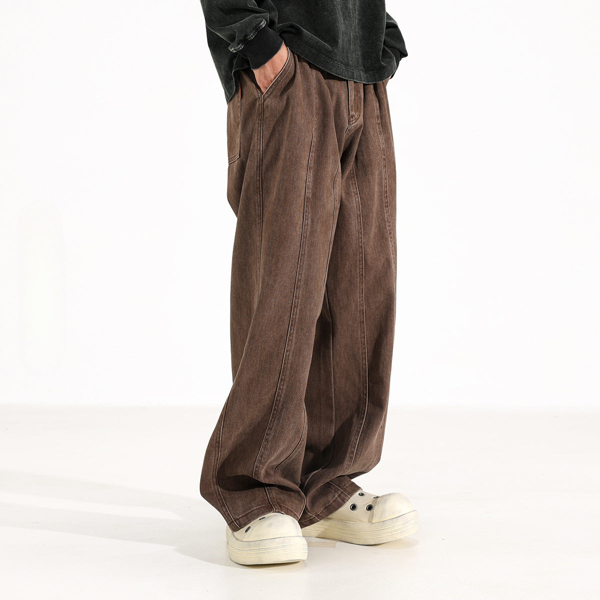 Maillard American Retro Drooping Straight Jeans - Lootquake