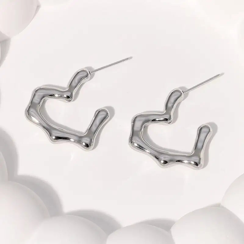 Simple Temperament Stainless Steel Studs 18K Gold Plating Does Not Fade - Lootquake