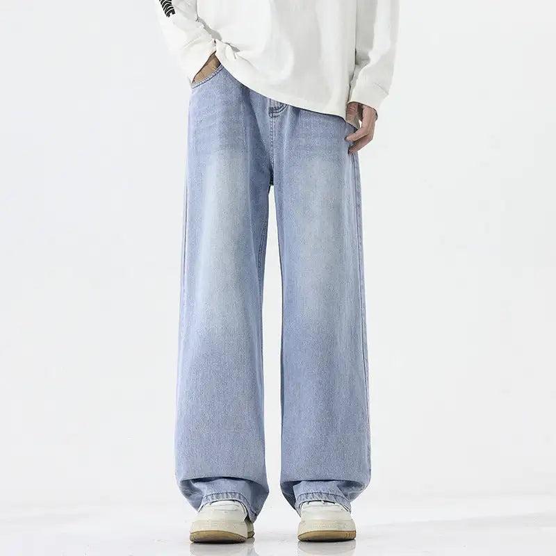 American Retro Straight Jeans Men's All-match Casual - Lootquake