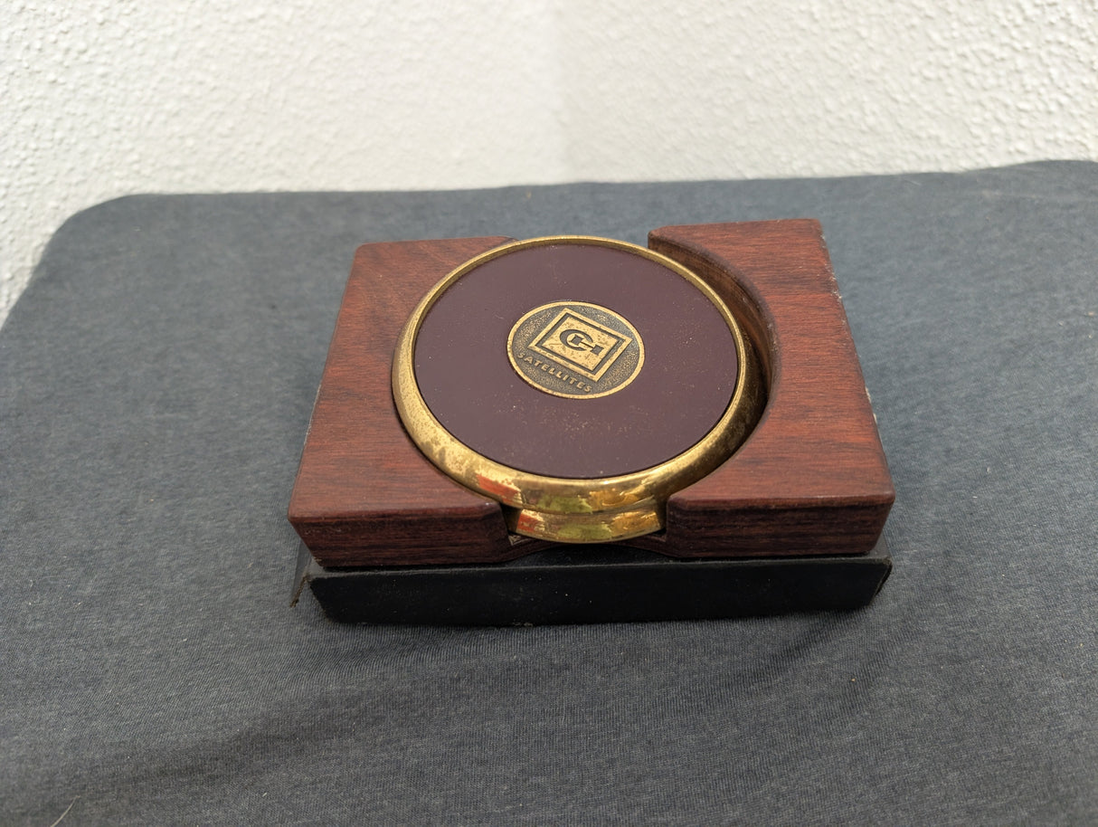 Leather and Brass coasters