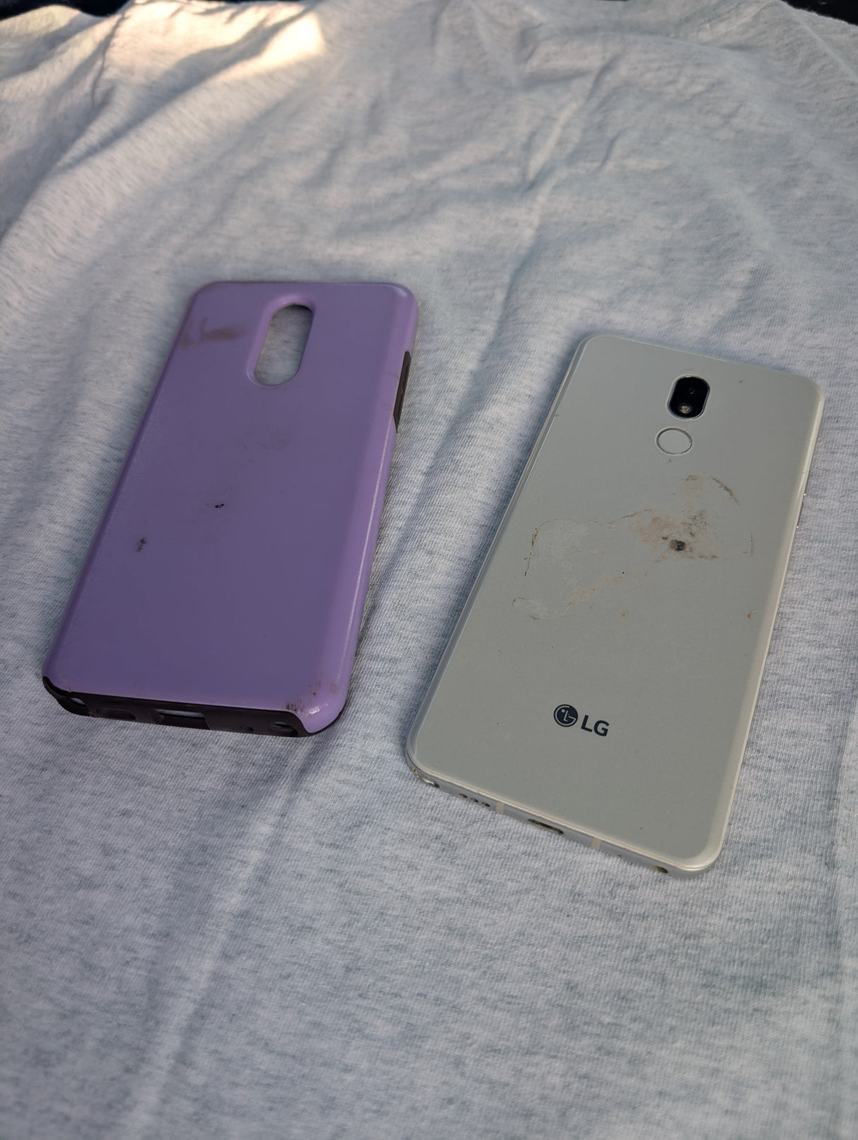 LG Stylo 5 LM-Q720 32GB Blonde Rose Sprint with case