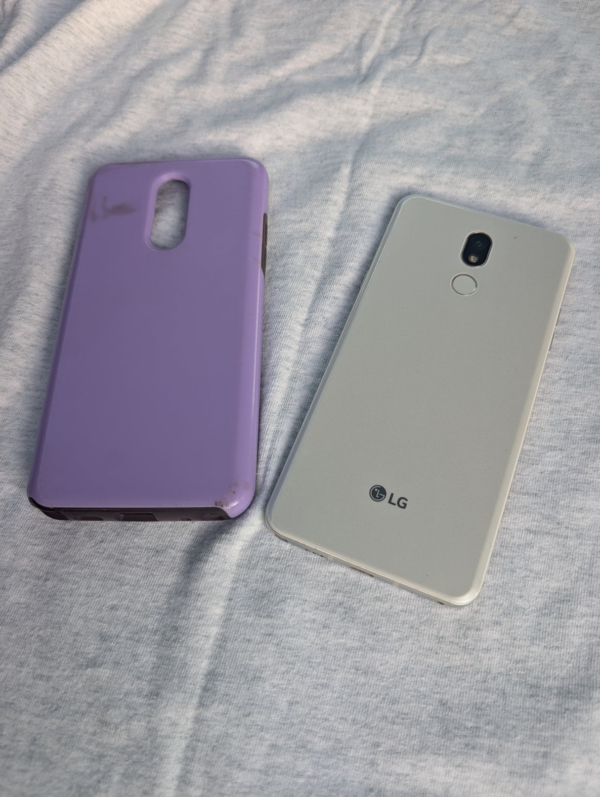 LG Stylo 5 LM-Q720 32GB Blonde Rose Sprint with case