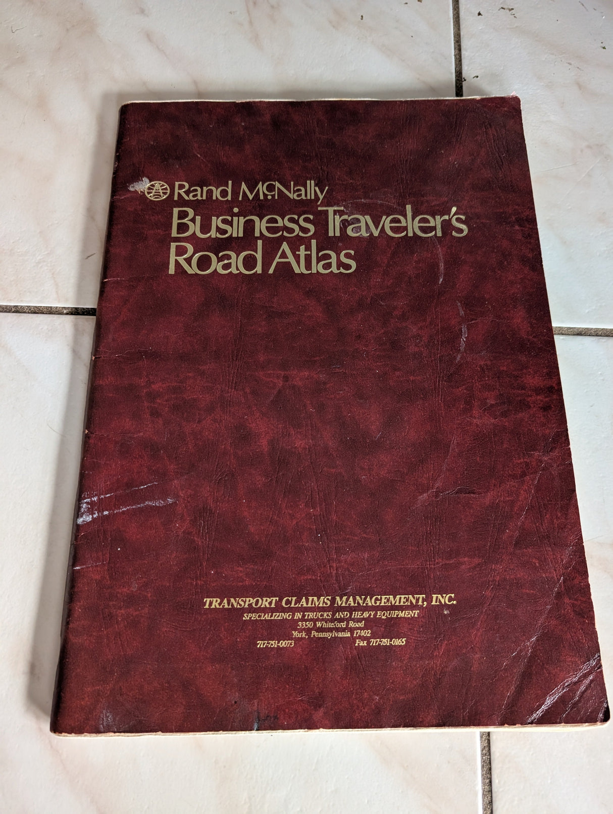 Rand McNally Business Traveler's Road Atlas Executive Edition 1985