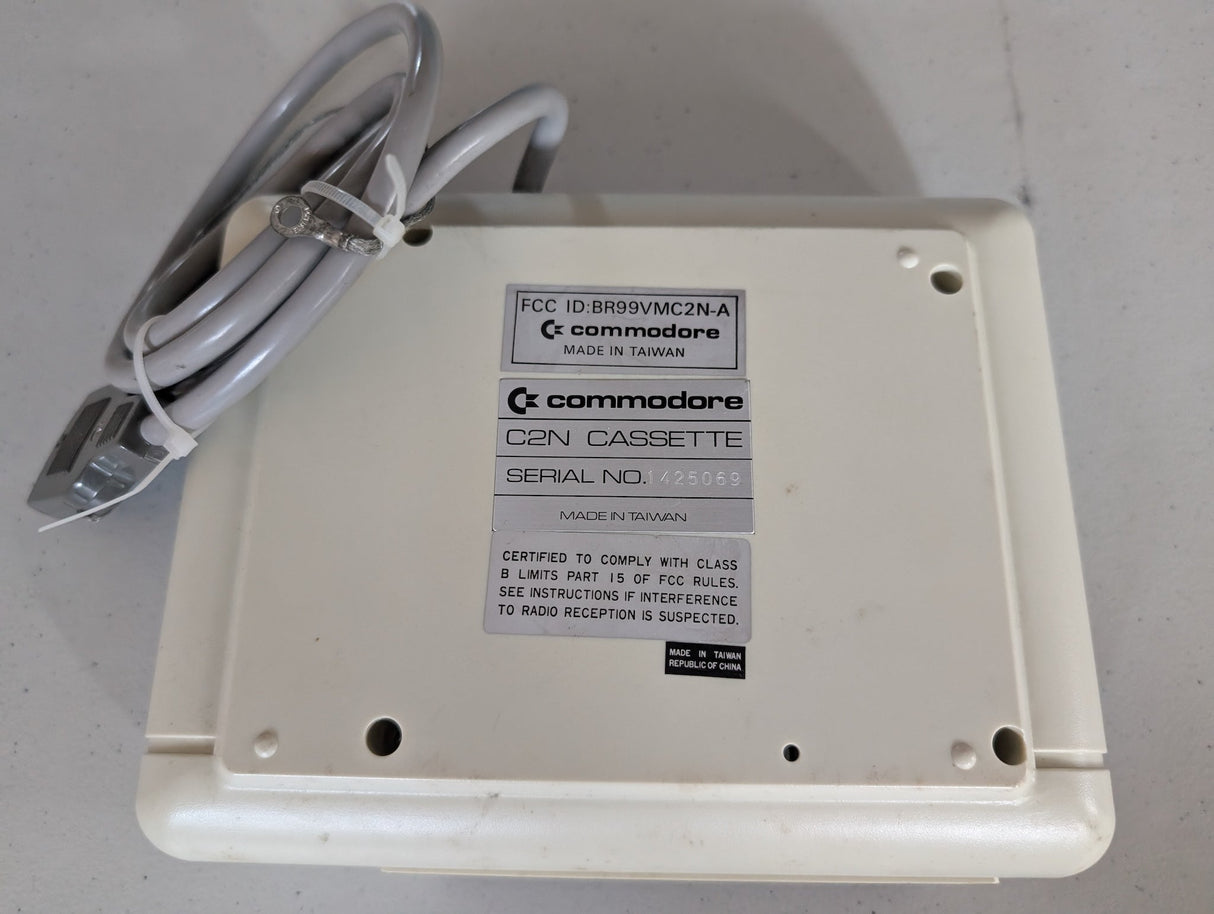 Unidad de datos Commodore Computer C2N, modelo 1530, casete