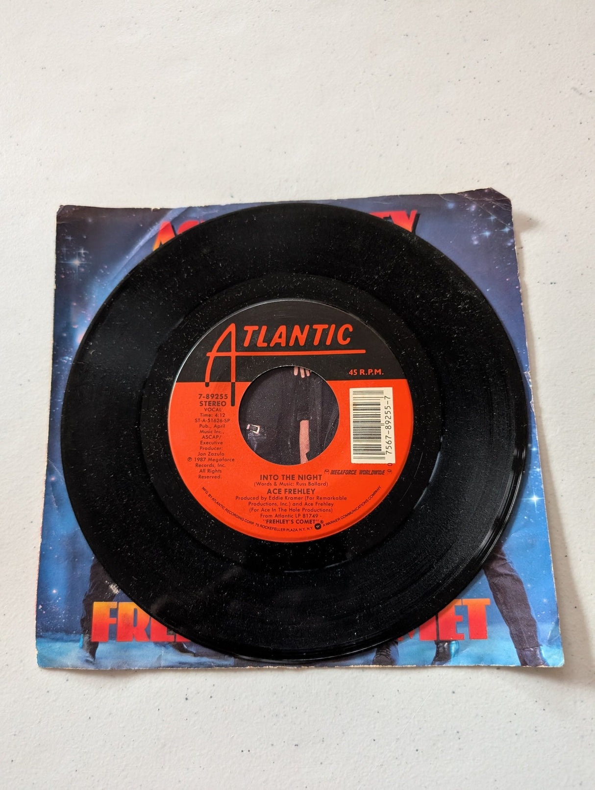 Ace Frehley-Frehley's Comet - Into The Night - Fractured Too (álbum de vinilo sencillo de 7 pulgadas y 45 RPM)