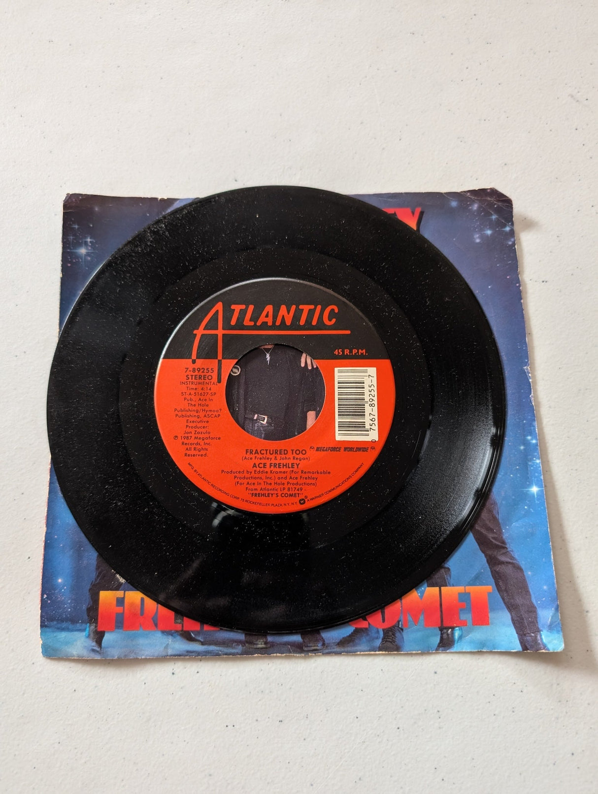 Ace Frehley-Frehley's Comet - Into The Night - Fractured Too (álbum de vinilo sencillo de 7 pulgadas y 45 RPM)