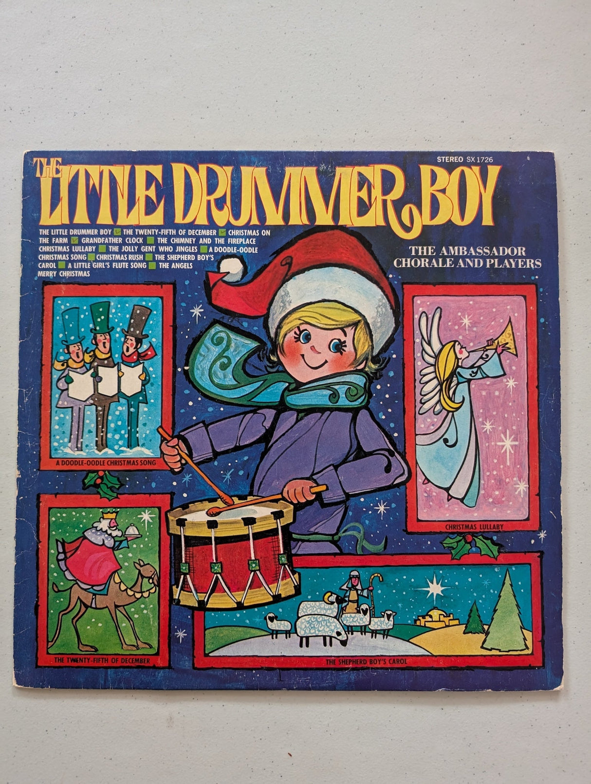 Little Drummer Boy The Ambassador Chorale Players Vinyl LP Record SX 1726 Christmas (Vinyl LP Record Album)