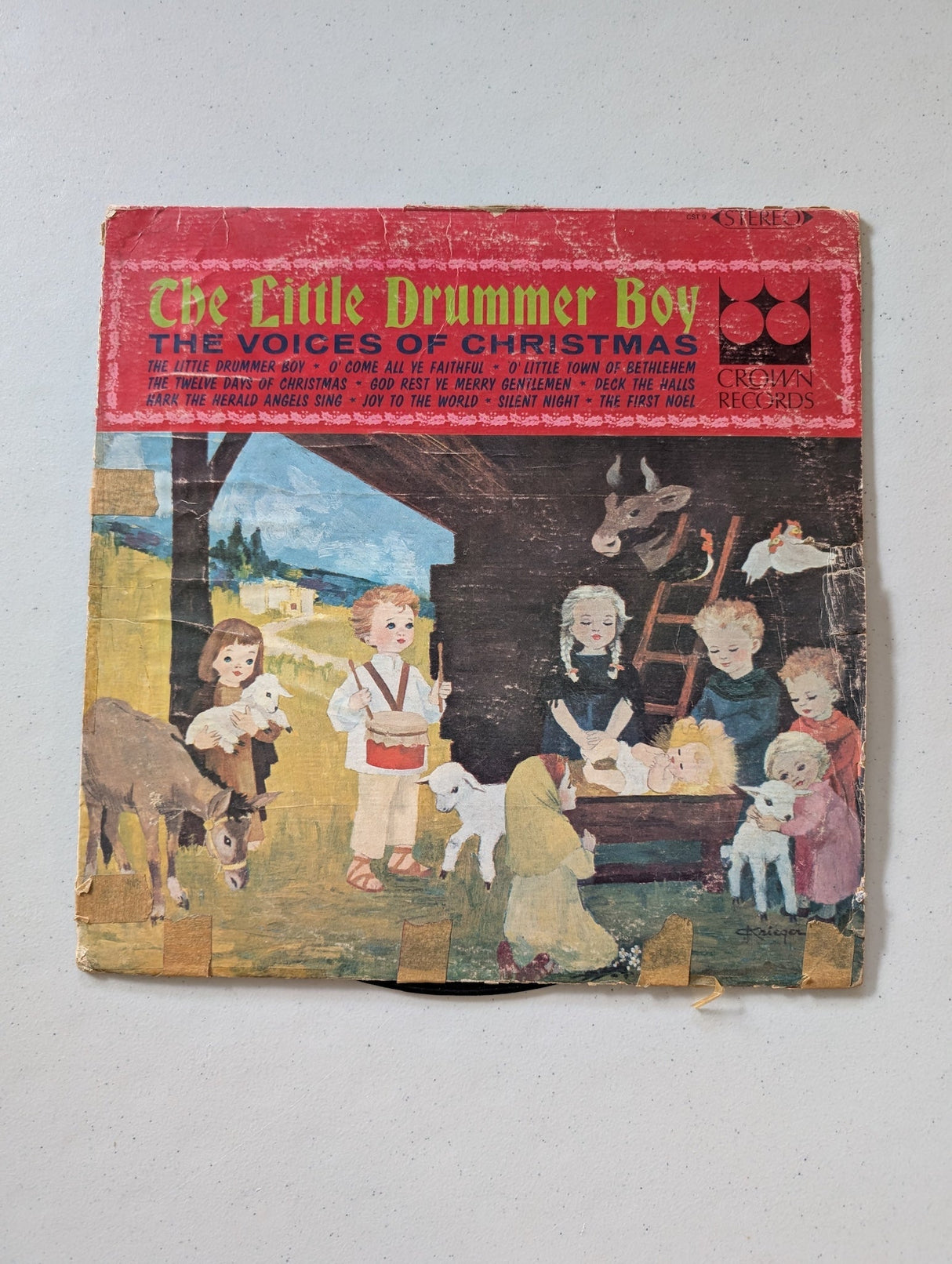 The Voices Of Christmas – The Little Drummer Boy Label: Crown Records - CMX 900 (Christmas Holiday Vinyl Record LP Album)