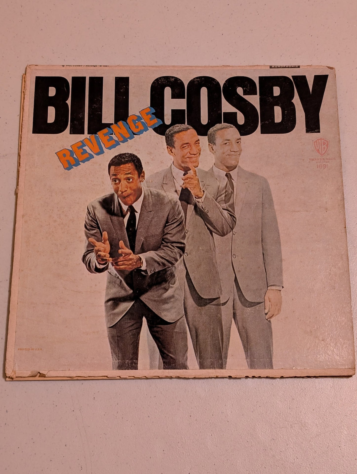 Bill Cosby – Revenge On Warner Bros 1967 Vinilo LP 12” Álbum de comedia