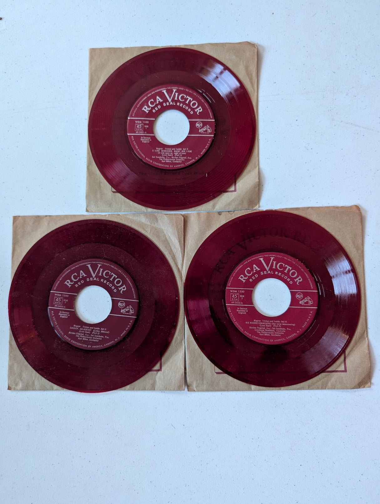 Mario Lanza cantando Tentación y Lygia Vinilo de 45 RPM