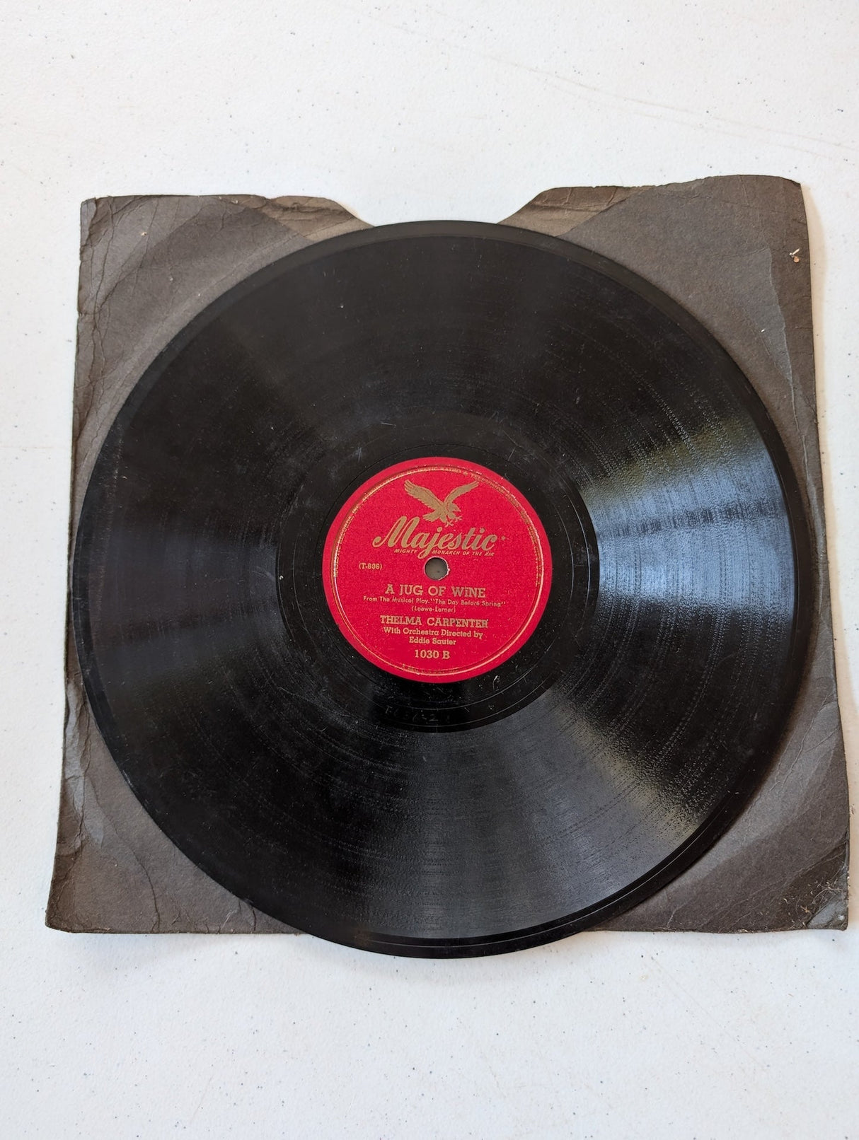Thelma Carpenter – Seems Like Old Times / A Jug Of Wine 78 rpm record