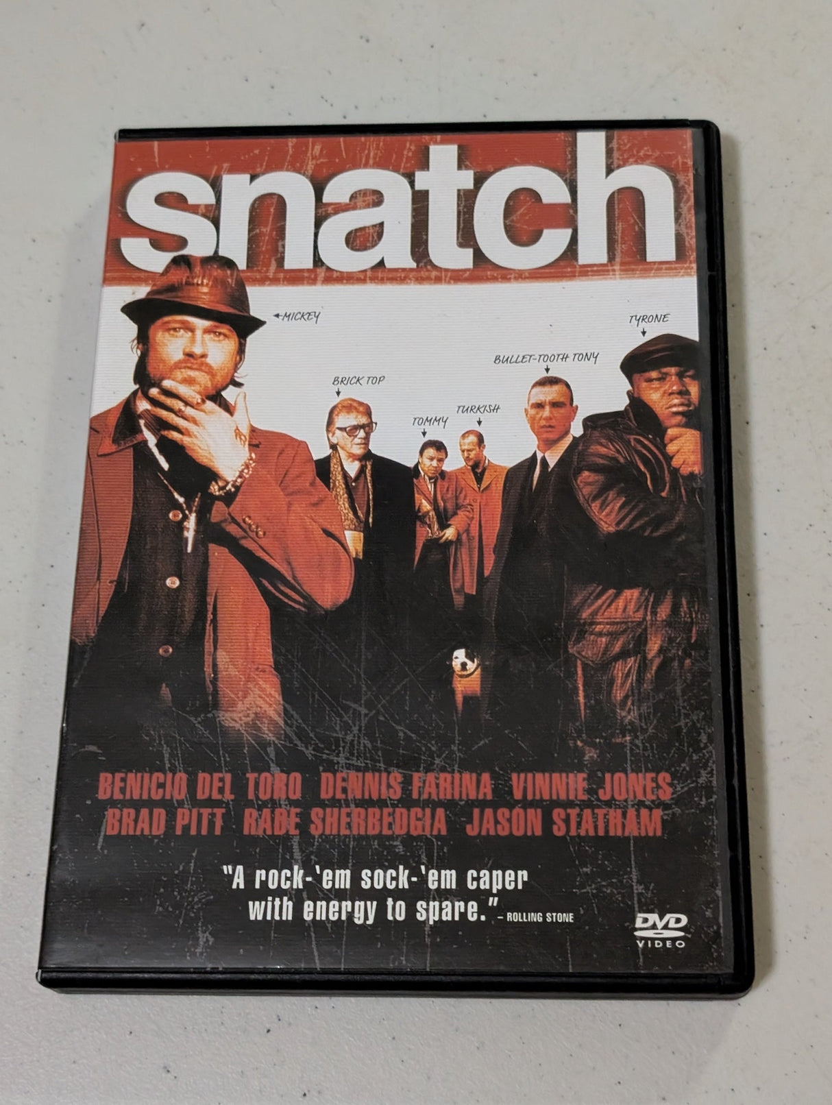 Snatch Brad Pitt Benicio Del Toro Jason Statham DVD Crimen Comedia (película, DVD)