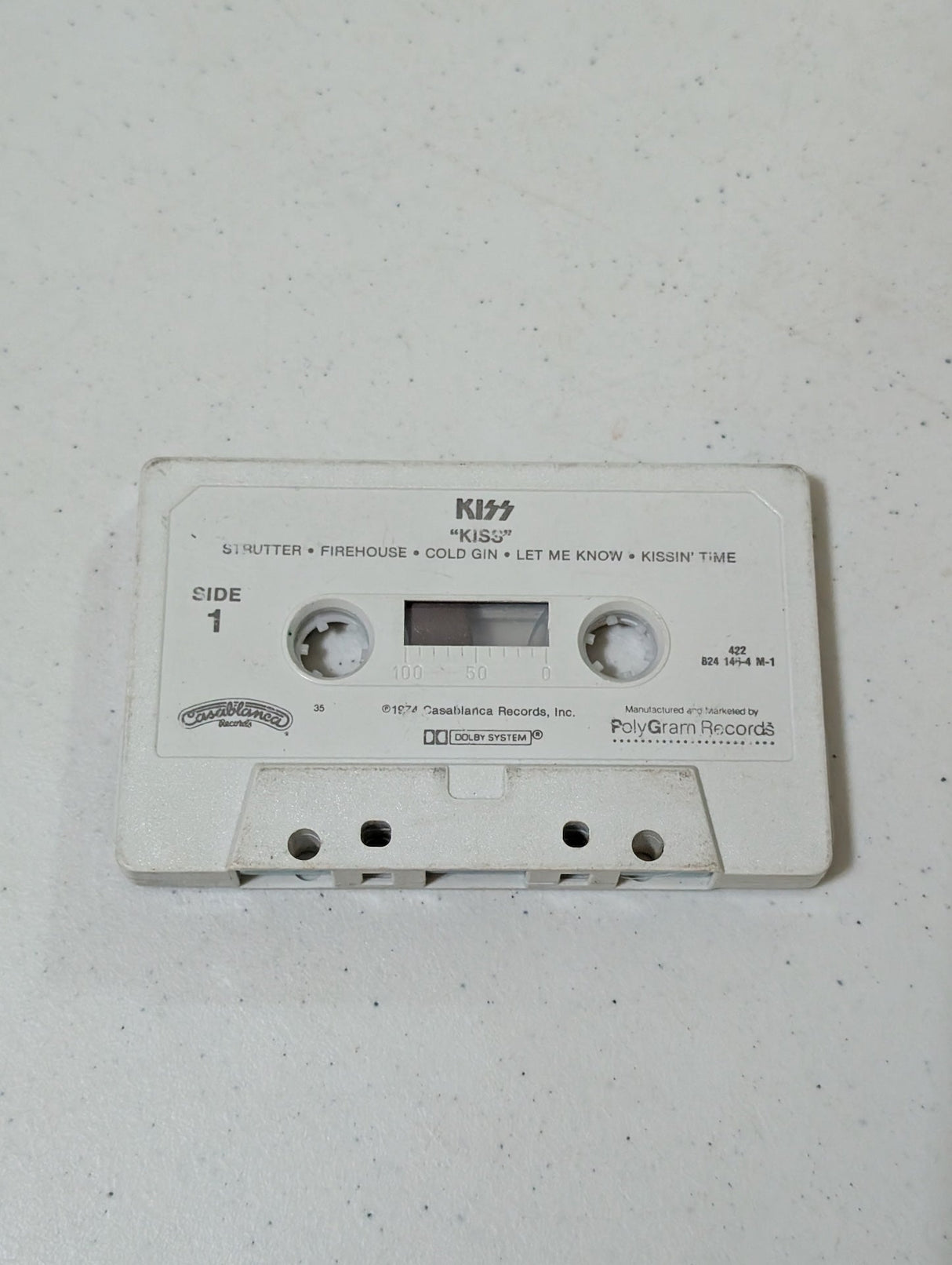 KISS Self Titled Cassette Tape Only 1974 Hard Rock Casablanca 824 146-4 M-1(Cassette, vintage, out of print)