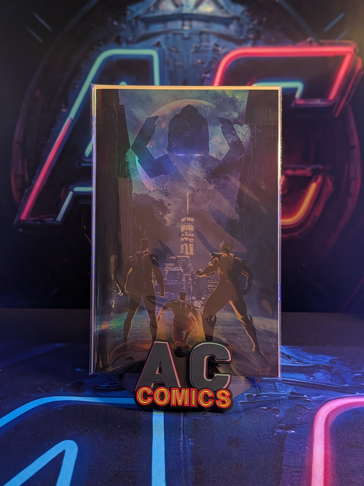 (A) Ultra raw Stan Lee Tribute Bundle ( Virgin, Foil and Metal covers)