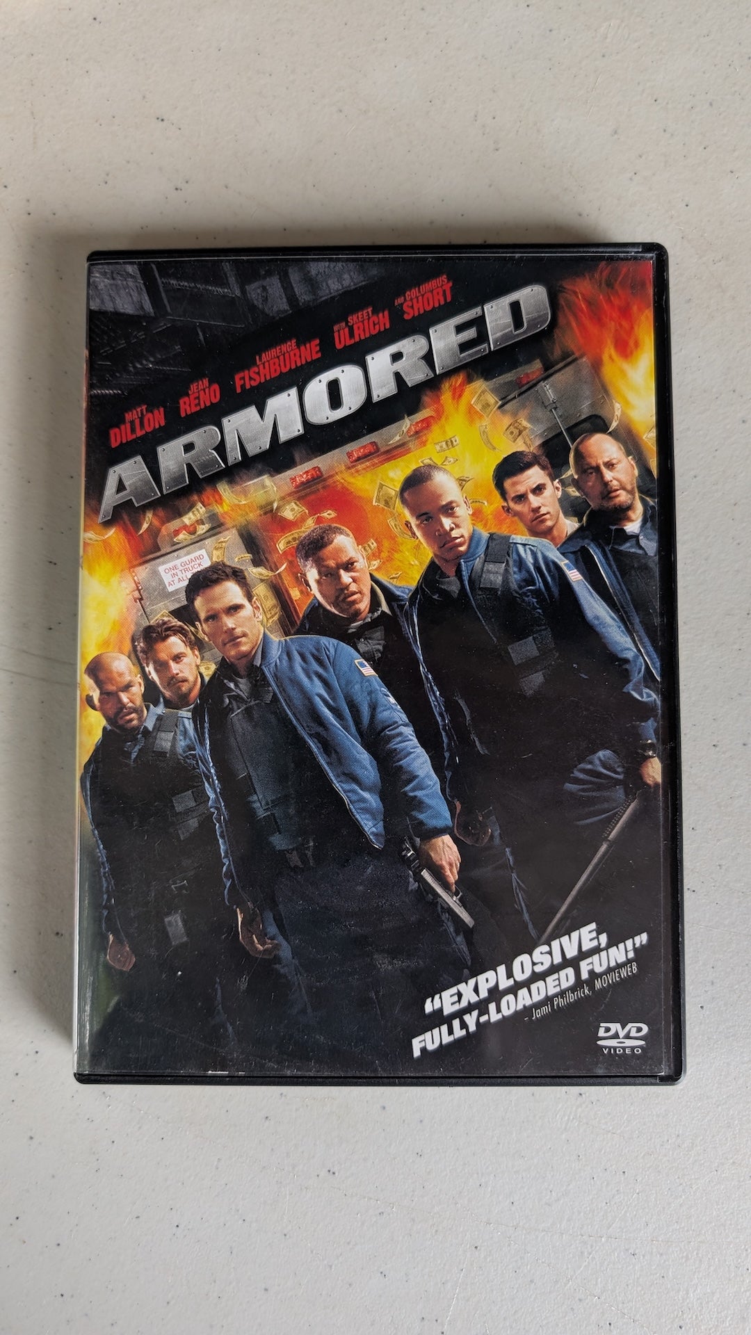 Armored (DVD, 2009, PG-13) Matt Dillon, Jean Reno, Laurence Fishburne