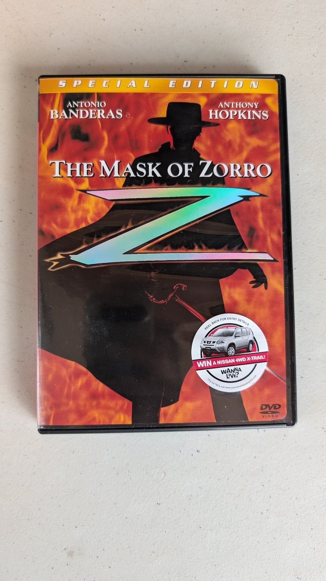 La máscara del Zorro (DVD, 1998, PG-13) Antonio Banderas, Anthony Hopkins, Catherine Zeta-Jones