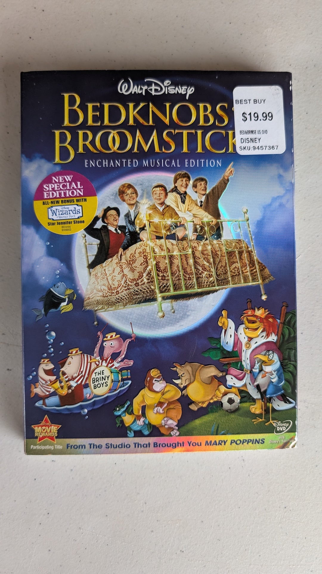 Pomos y escobas (DVD, 1971, G) Angela Lansbury, David Tomlinson, Roddy McDowall