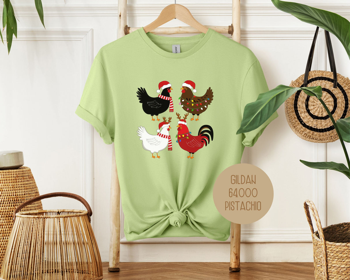 Cute Chickens Christmas Shirt-8