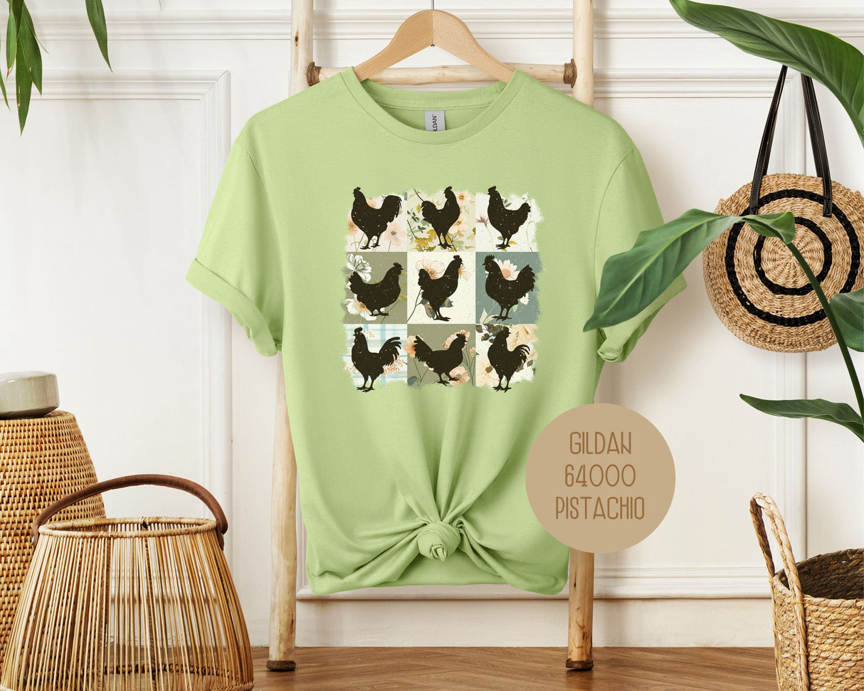 Cute Boho Chickens Shirt-9