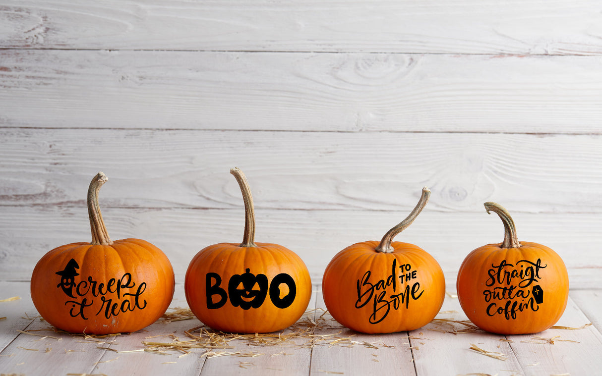 Assorted Designs Halloween Pumpkin Window Door Halloween Sticker Labels