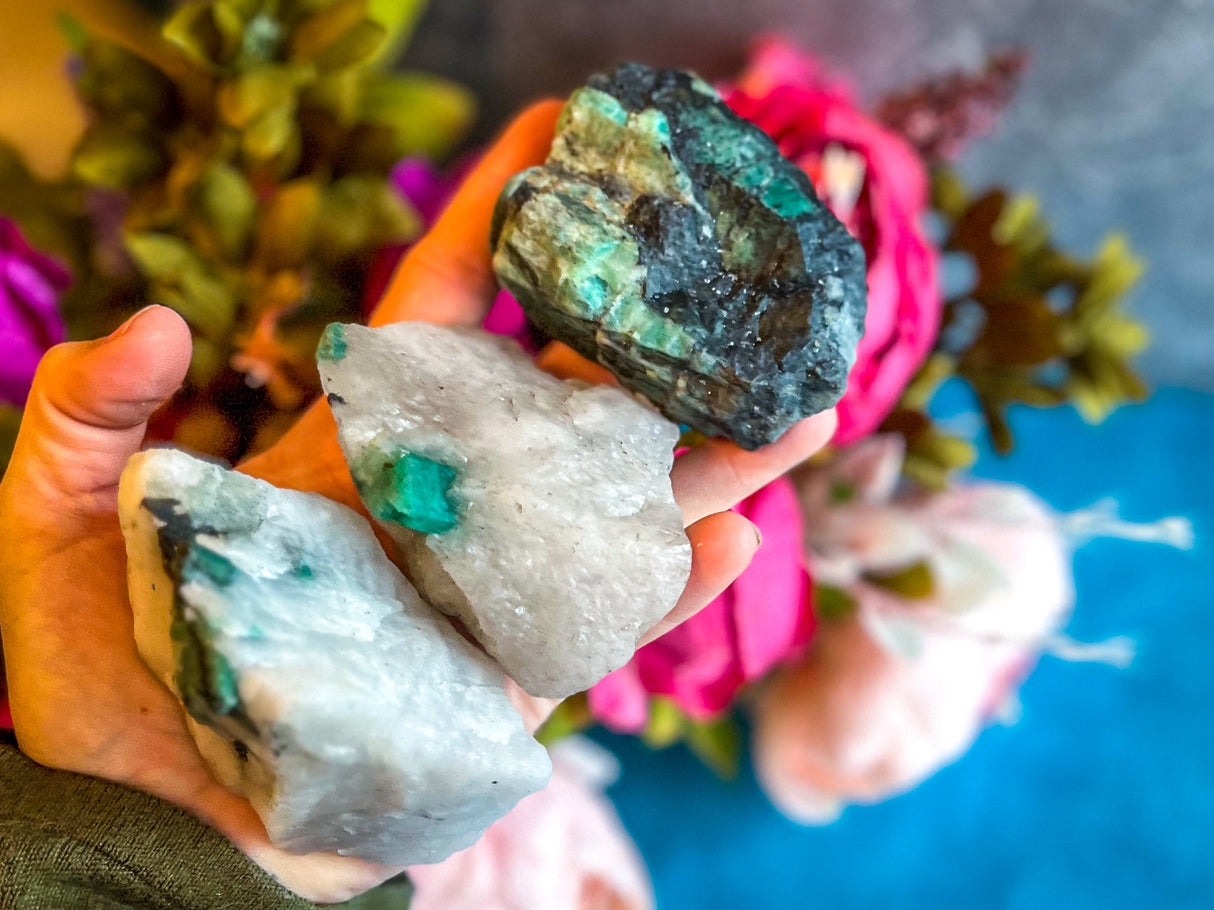 Raw Emerald Specimens