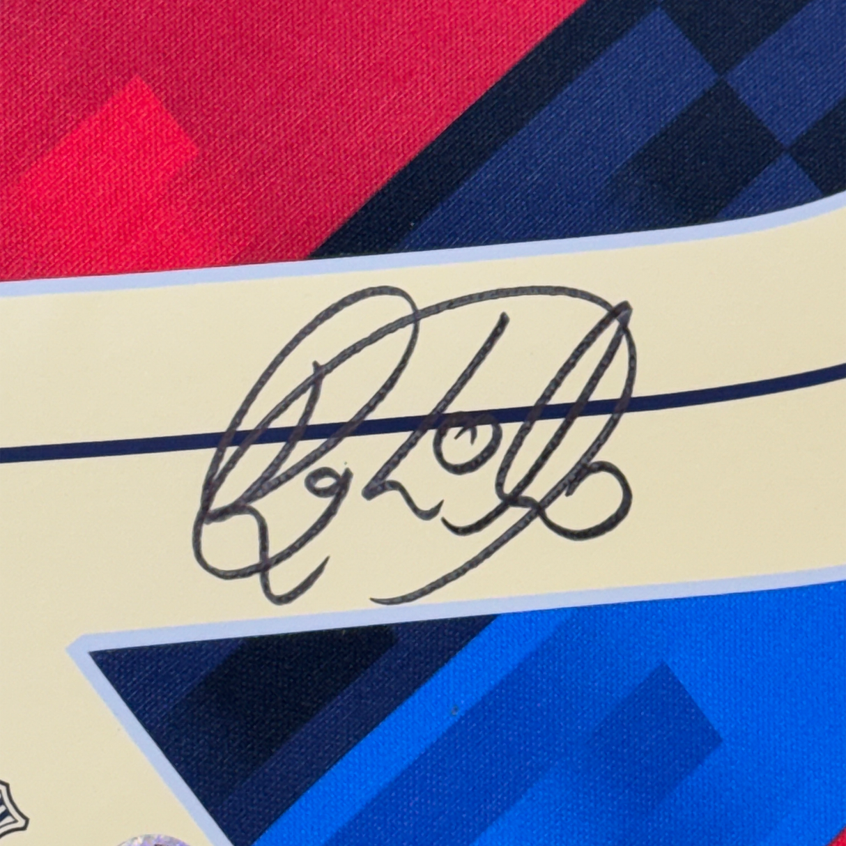 Camiseta de fútbol azul del FC Barcelona Beckett BAS COA enmarcada y autografiada de Raphinha Raphael Belloli 35x39