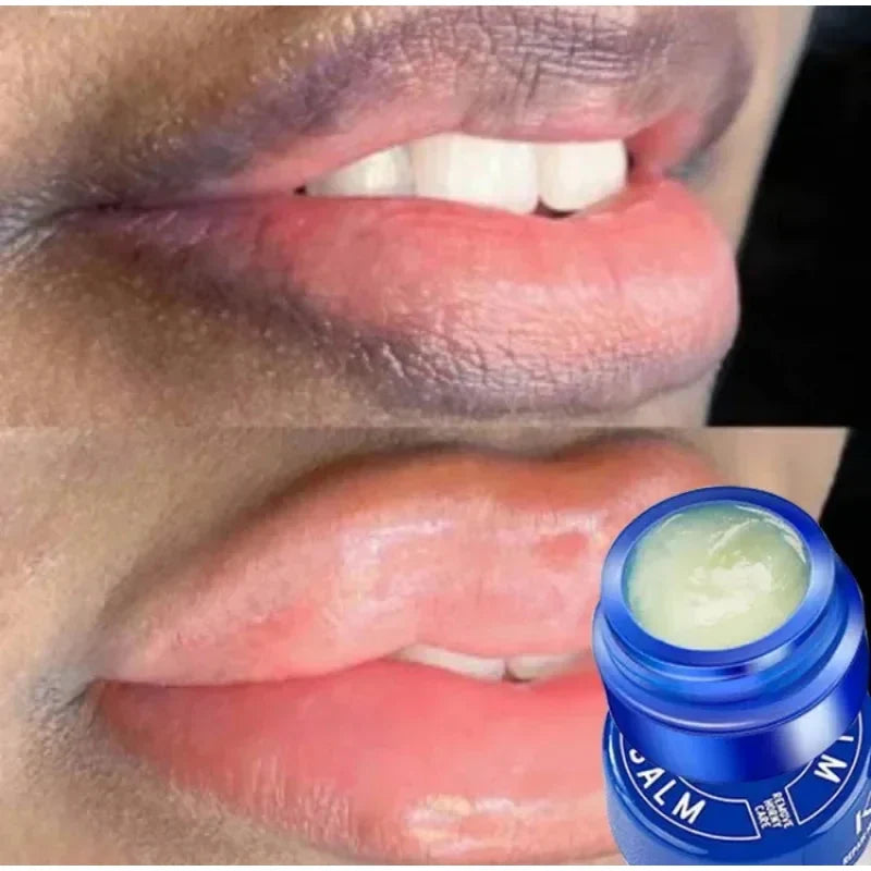 Mascarilla de aceite para aclarar la melanina con bálsamo labial de aloe vera