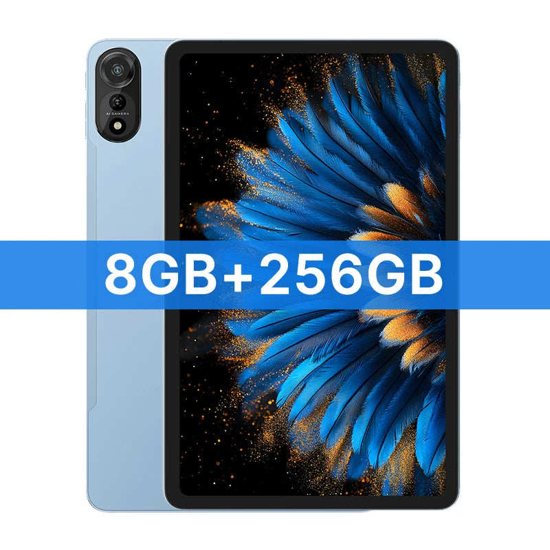 Tablettes Blackview MEGA 2 12 pouces 2K écran Widevine L1 24 Go (8 + 16) Android 15 256 Go 9000 mAh AI caméra principale Pad PC