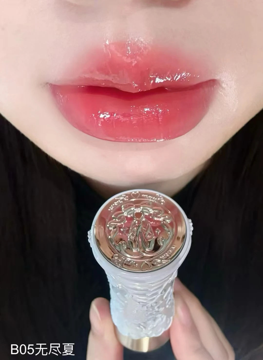 Rouge à lèvres Flower Knows Swan Ballet, brillant à lèvres effet miroir, hydratant et longue tenue, Nostickcup, nourrissant, 3,5 g