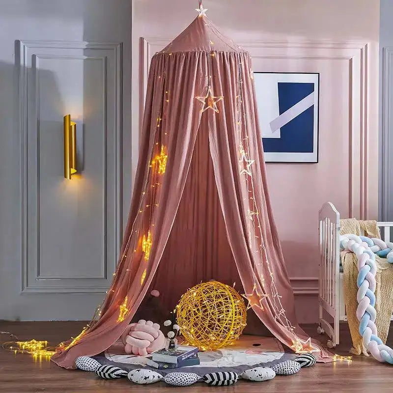Kids Mosquito Net Baby Crib Curtain Hanging Tent Bed Decor Girl Princess Hanging Bed Canopy Living Corner Play Reading NookDecor - Lootquake
