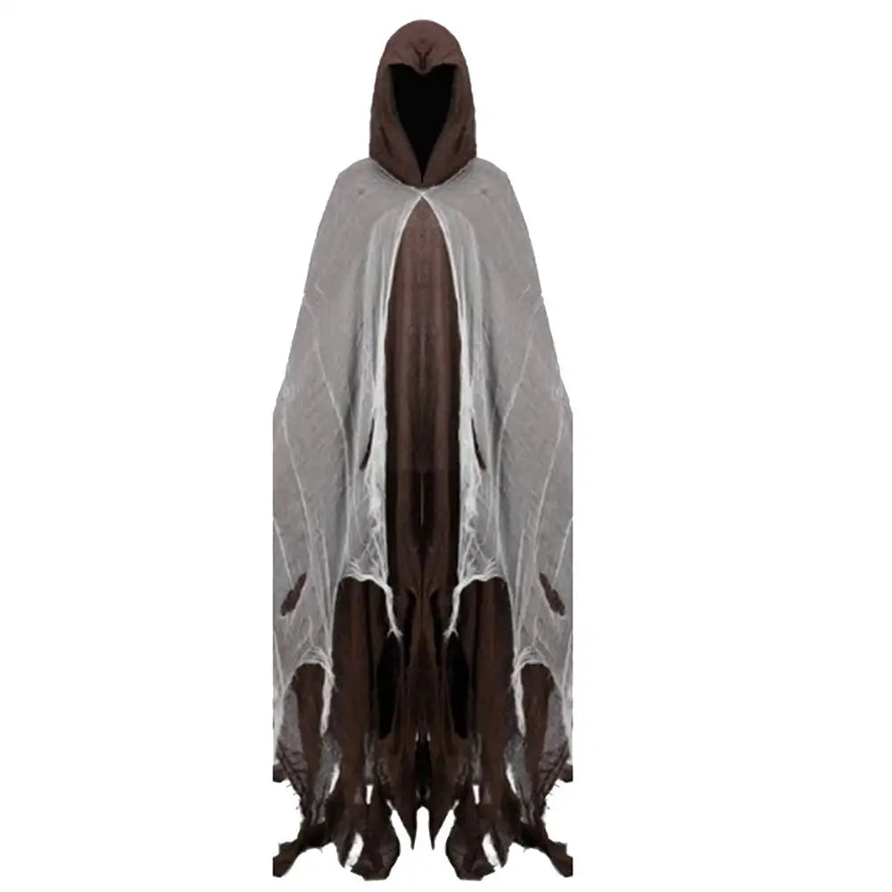 Halloween Cape Unisex Halloween Ghost Dementors Cosplay Costume Horror Dress Up Cape Halloween Horror Costume Cloaks Props