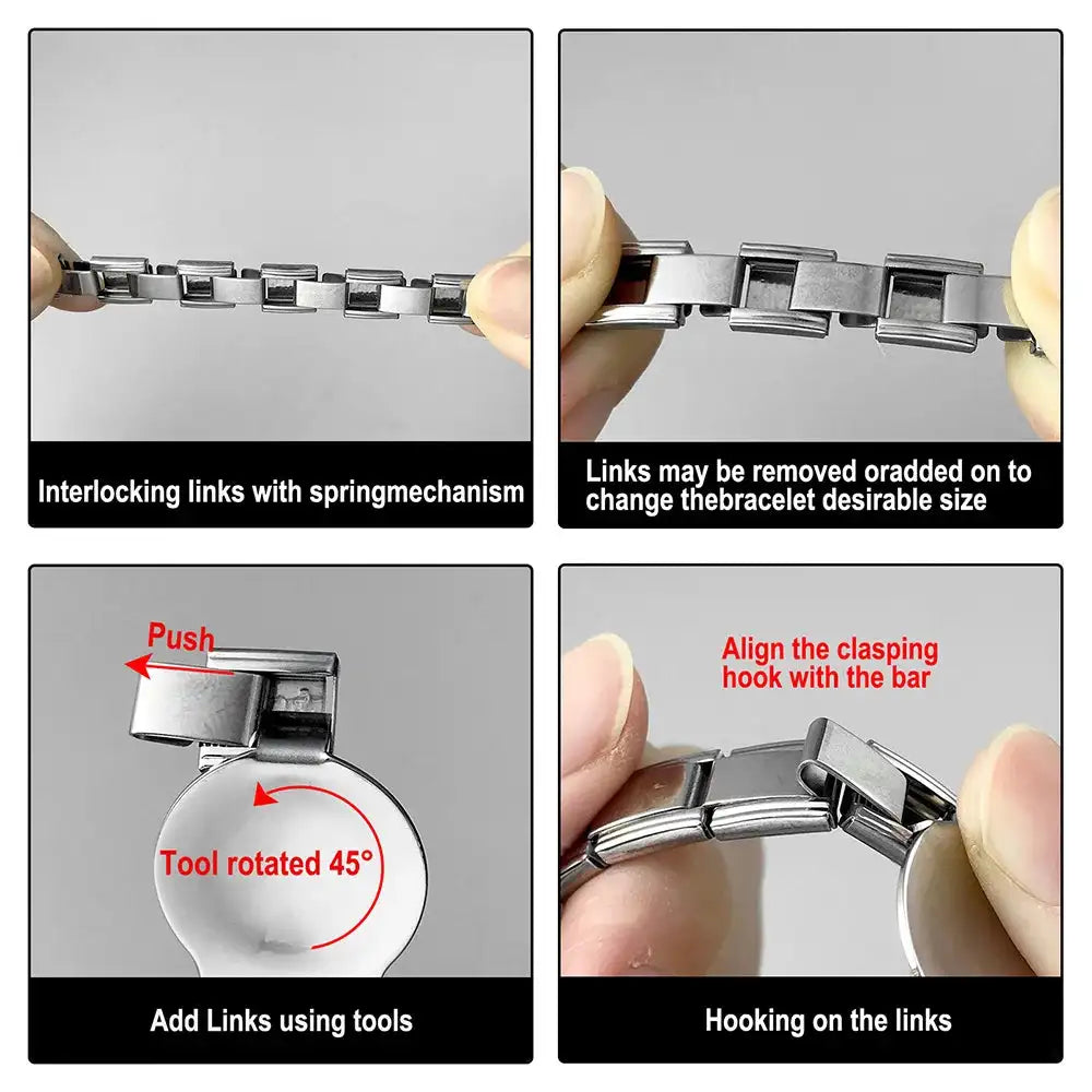 1pc New Designer Exploration Hotel Map Tent Charm Links Fit 9mm Bracelet Stainless Steel Jewelry DIY Making Bangle - Lootquake