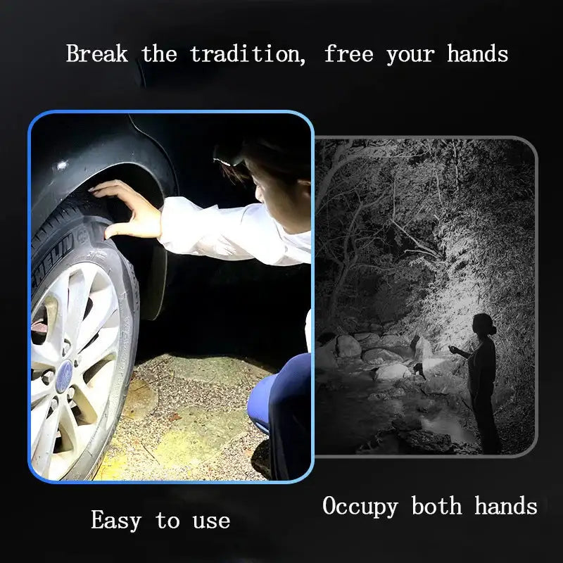 Waterproof Led Camping Headlamp Fishing XPG Sensor Headlamp Built in Battery USB Rechargeable Outdoor Portable Night Light - Lootquake