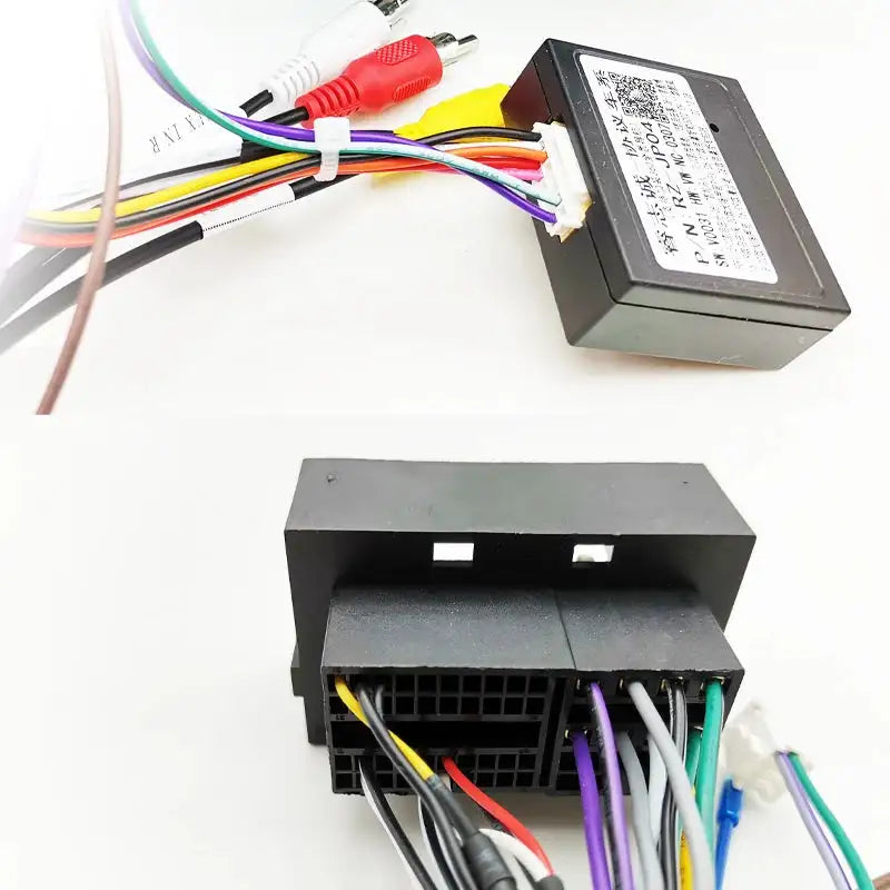 Car Radio Harness Adapter CAN Bus Decoder RCA Connector 16Pin to 52 Pin Wiring Cable for Jeep Renegade Cherokee Compass Wrangler - Lootquake