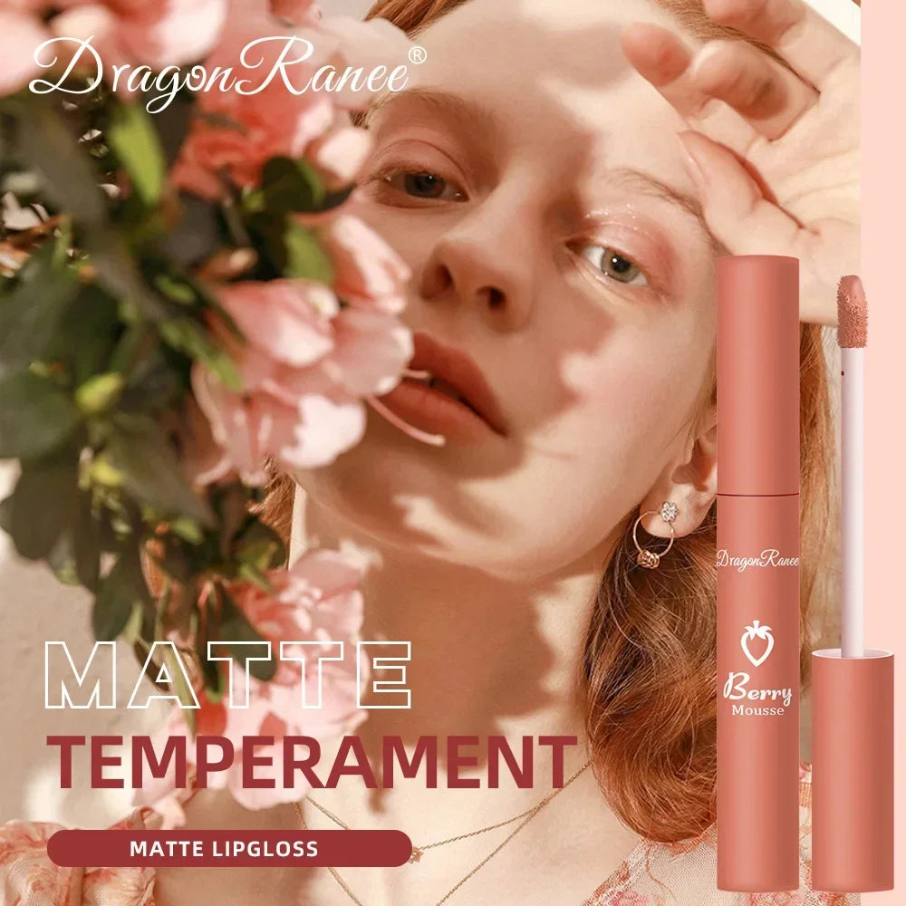 Rouge à lèvres mat nude, 12 couleurs, longue tenue, velours, waterproof, anti-décoloration, antiadhésif, maquillage pour femmes