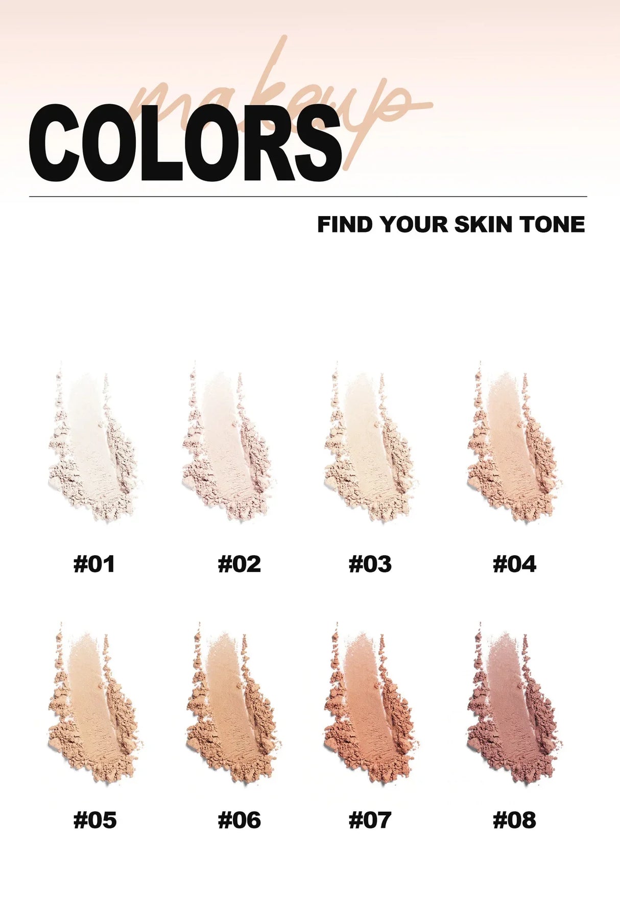 8 Colors Matte Face Pressed Powder 24 Hours Oil Control Natural Foundation Brightening Full Coverage Setting Powder Face Makeup