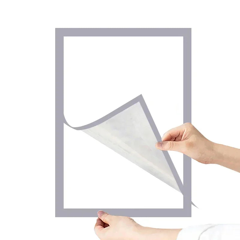 Marco de fotos magnético negro A4/A5/A6, columna publicitaria, columna publicitaria, marco de póster suave autoadhesivo, carpeta de certificados